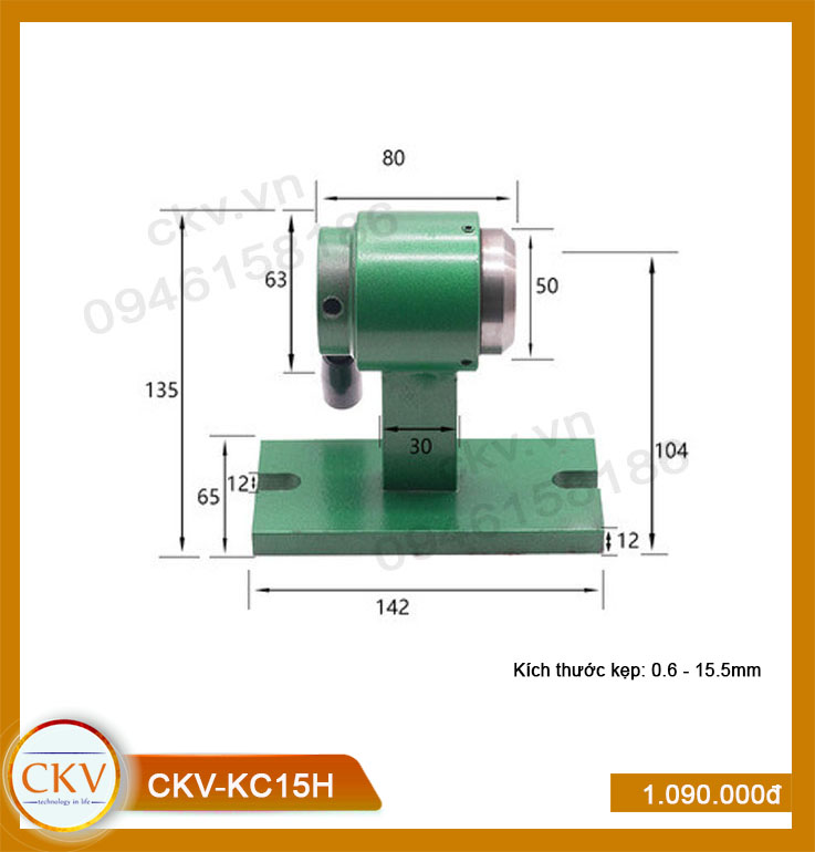 Gá kẹp cơ - ngang CKV-KC15H (0.6 - 15.5mm)
