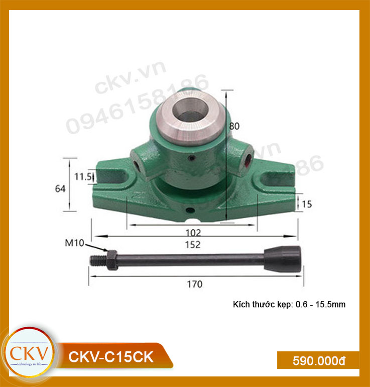 Gá kẹp cơ CKV-C15CK